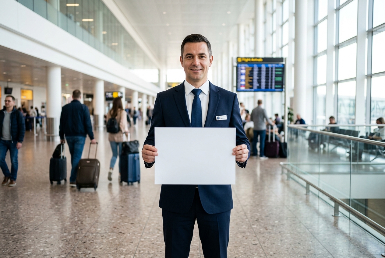 Airport meet and greet service with private driver